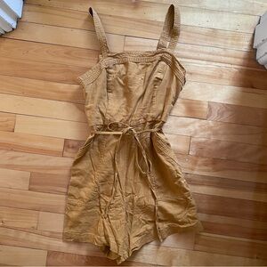 Linen-blend Romper